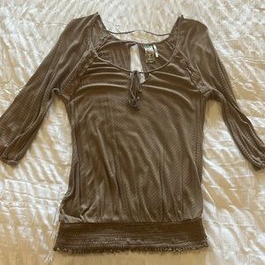 Guess open back long back top